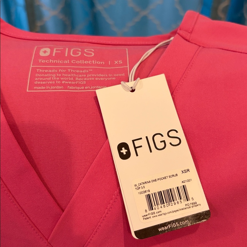 Figs F**g Pink Scrub Set x small - Picture 2 of 3